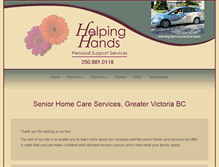 Tablet Screenshot of helpinghandspss.ca